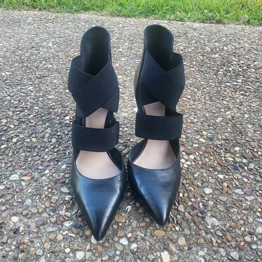 Vince Camuto Black Stiletto Heels with Cutout Design